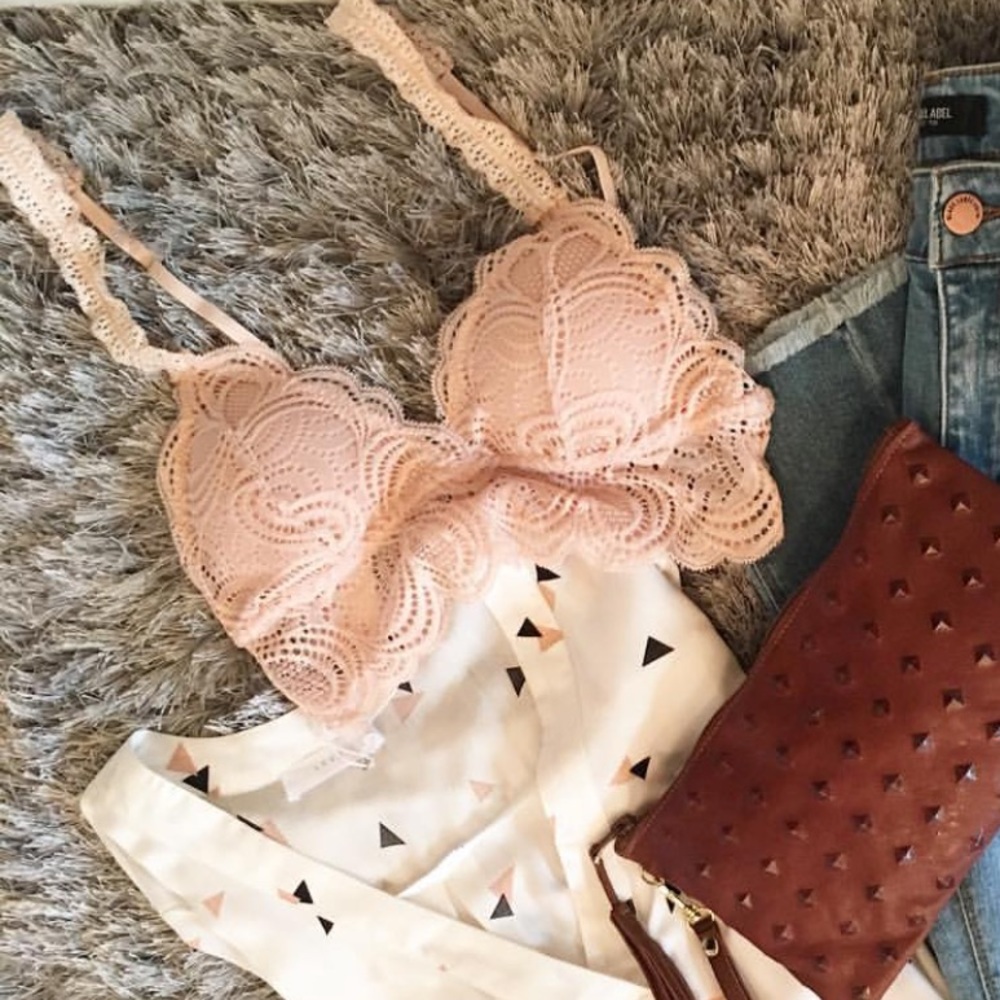 Best Seller Alert..... Blush lace bralette